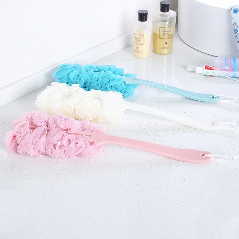 Long Handle Bath Brush Scrub Skin Rubbing Brush Spa Shower Brush Bath Body Massage Brushes Bathroom Accessories