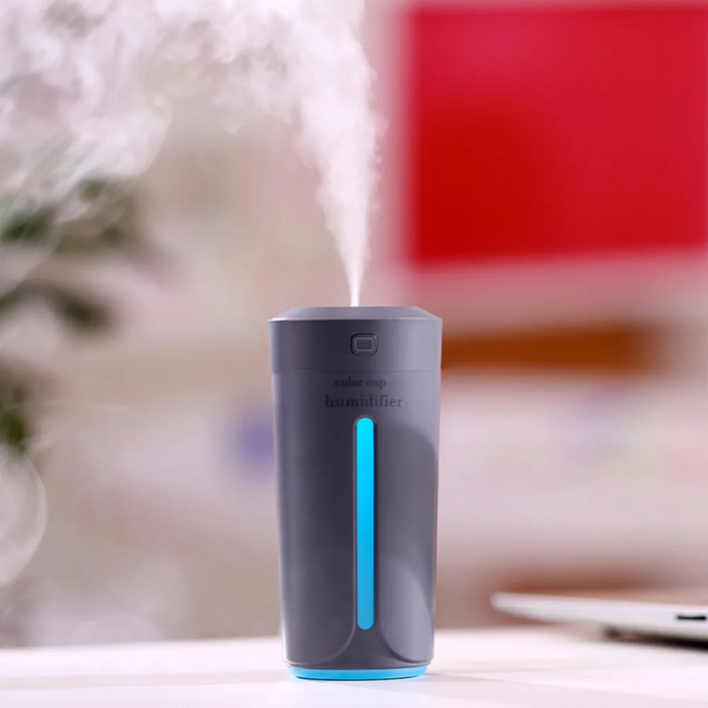  230ml Mini Air Humidifier USB Ultrasonic Humidifier Car Aroma Diffuser Electric Essential Oil Diffu