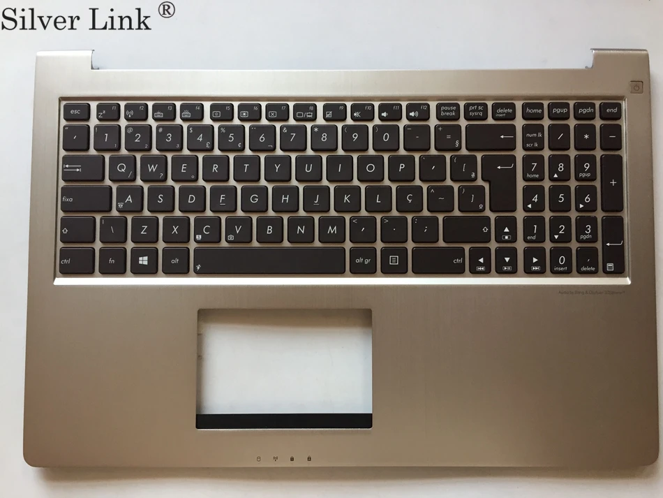 

BR Brazil backlight laptop Keyboard for ASUS UX51 UX51VZ keyboard Palmrest with C cover BR Layout