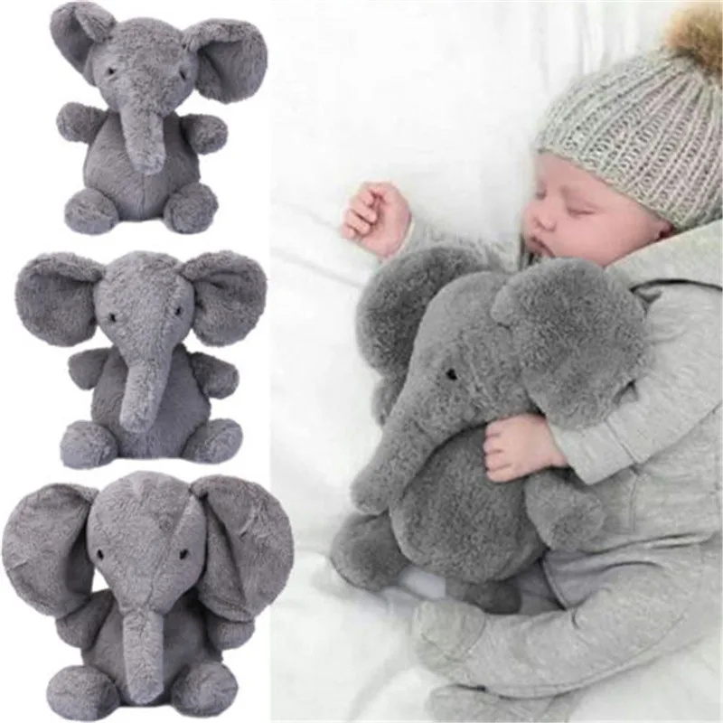 Cute Baby Elephant Plush Toy Long Nose Elephant Doll Pillow Soft Plush