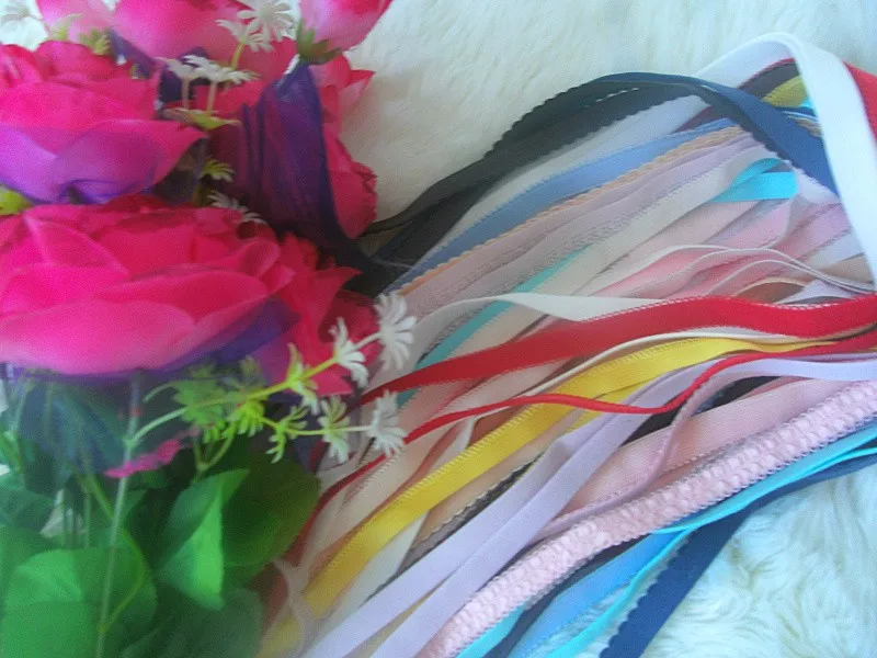 

10mm-20mm elastic webbing for bra underwear softy elastic band mixed color 2meters/piece 32meters total