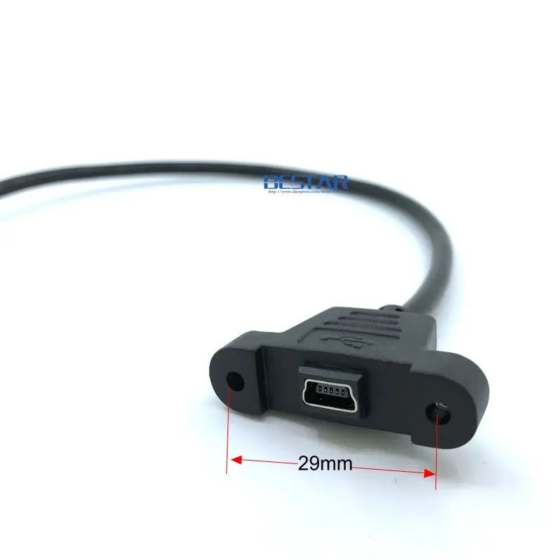 Мини usb 5pin мини 2 0 папа к Женский удлинитель кабель 30 см 50 с панельным креплением