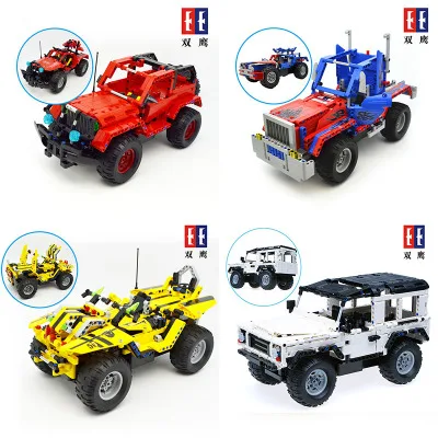 

C51001/51002/51003/51004 2in1 Technic Series RC Remote Control Racing Car Building Block bricks baby toys education model gift