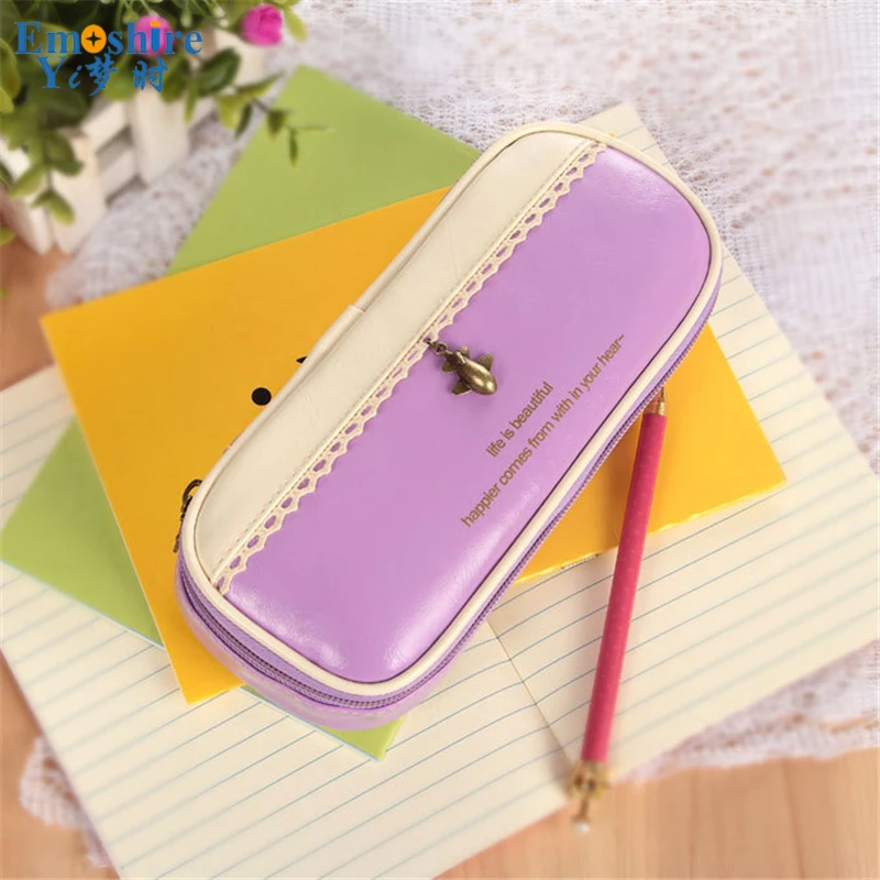 Emoshire Exclusive Cute Large Capacity Student Pencil Bag Multifunctional Pencil Box Simple Men and Women Korean Creative Stationery (2)