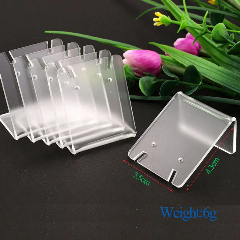 Hot Sale 43*35mm Acrylic Transparent Earrings Jewelry Display Stand For Woman Earrings Storage Show Wholesale price