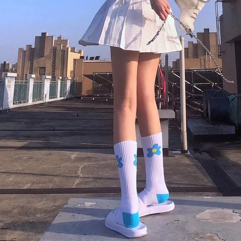 

Golf Flower Men women long socks kanye west casual streetwear hip hop popsocket gift harajuku casual winter funny socks clothes