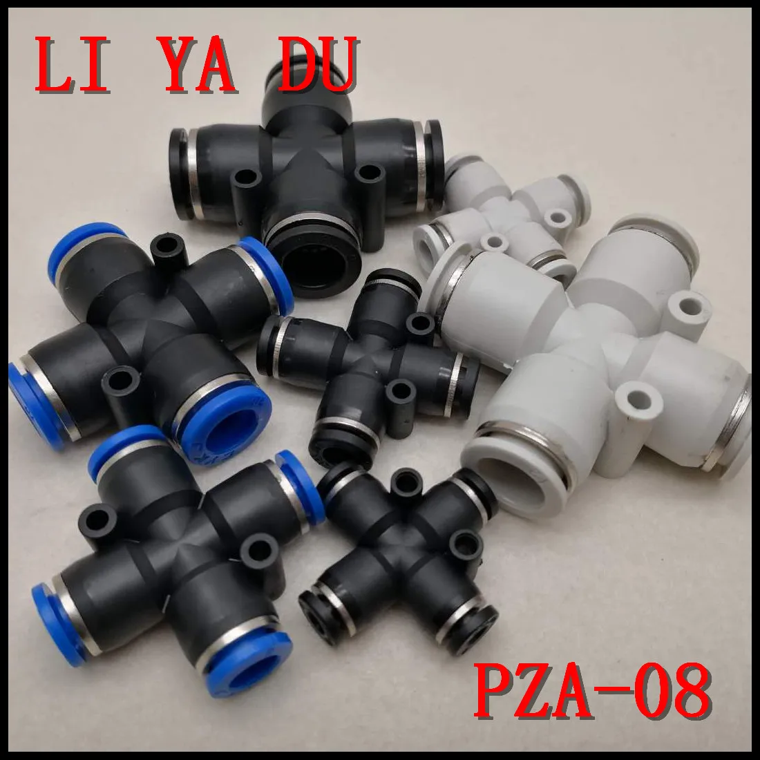 

4PCS/LOT PZA-8 cross four-way joint pneumatic quick connector pipe joint PZA-08