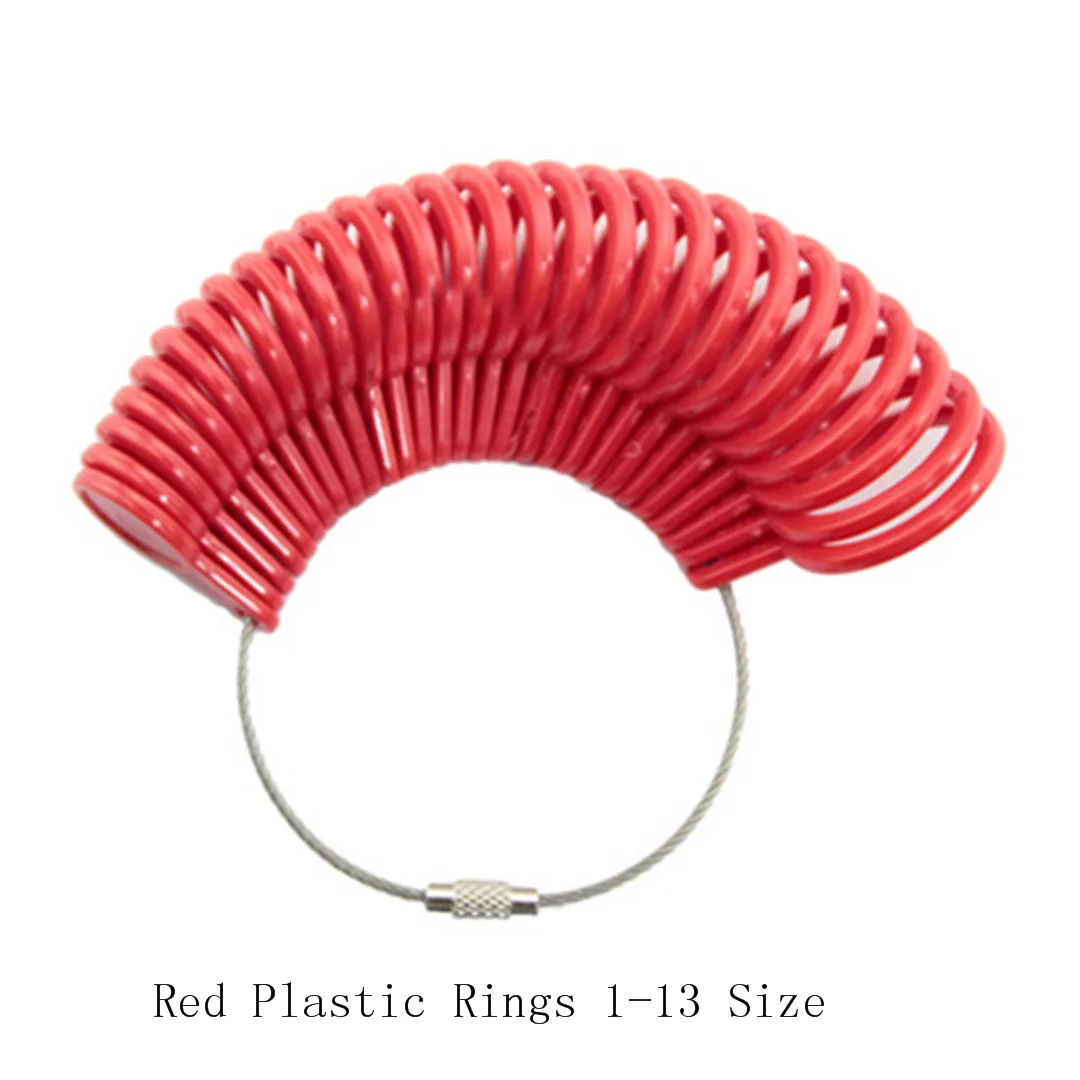 Standard Ring Sizer Plastic Finger Ring US Ring Sizer Measure Finger Gauge For Wedding Ring Shellhard Jewelry Tools & Equipments