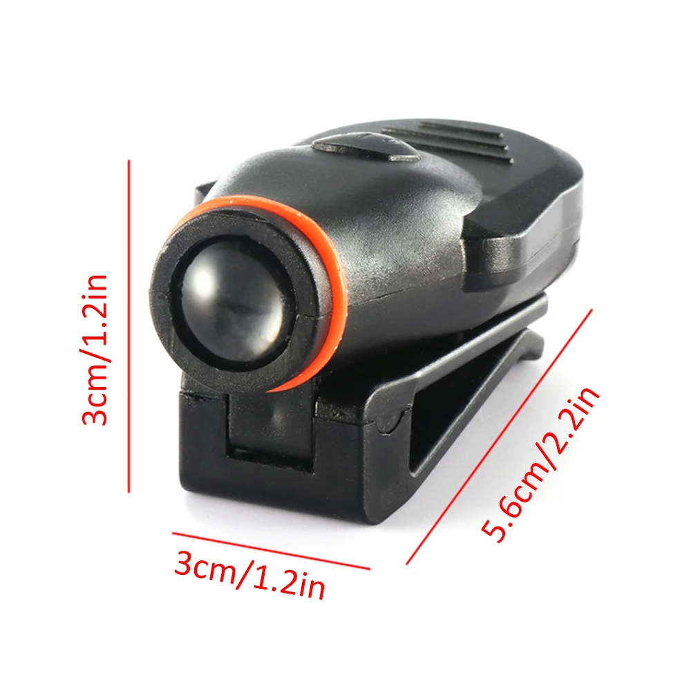 Mini LED Cap Hat Light Clip on Rotatable Cap Visor Light Torch