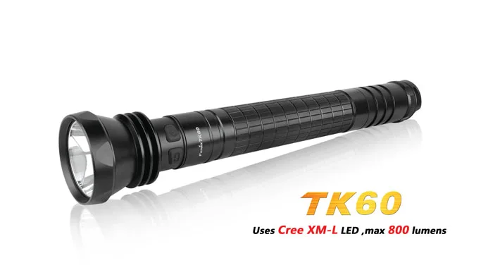 Фонарик Fenix TK60 Cree XM-L светодиодный фонарь 800 люмен 6 режимов высокая мощность |