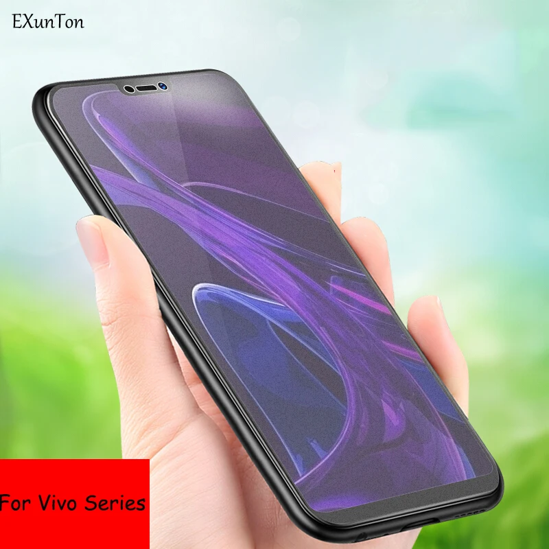 

EXUNTON Matte Glass For VIVO V11 X23 X21 Z1 For Vivo NEX A/NEX S Anti fingerprints Screen Protector For Vivo V9 V7 Plus Y81 Y83