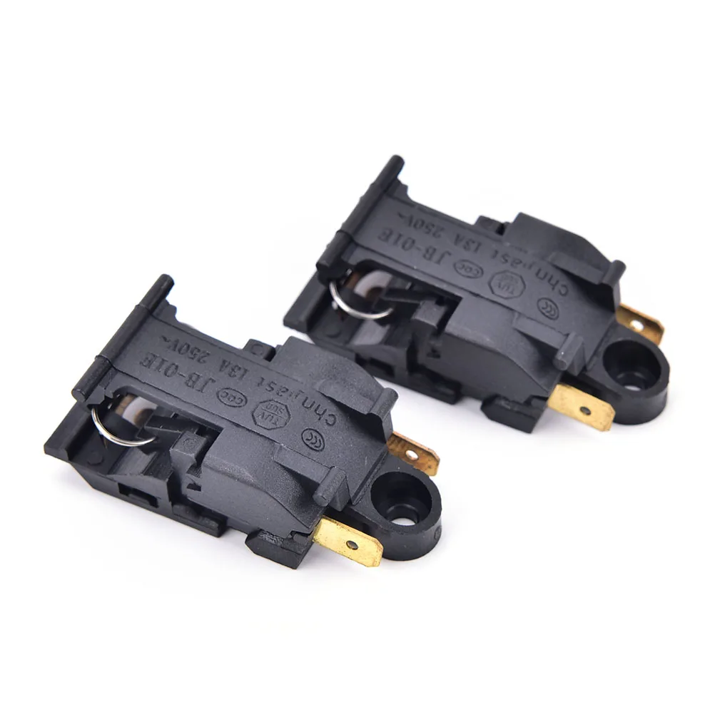 2PCS Black 13A Switch Electric Kettle Thermostat Switch Steam Medium