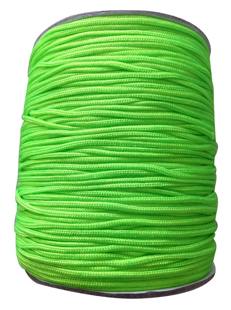 Buy 1mm Neon Green Nylon Cord Rattail Stain Braid Cord