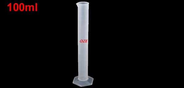 1 шт. лабораторного эксперимента Пластик мерный цилиндр стакан колбу чашка 100 мл