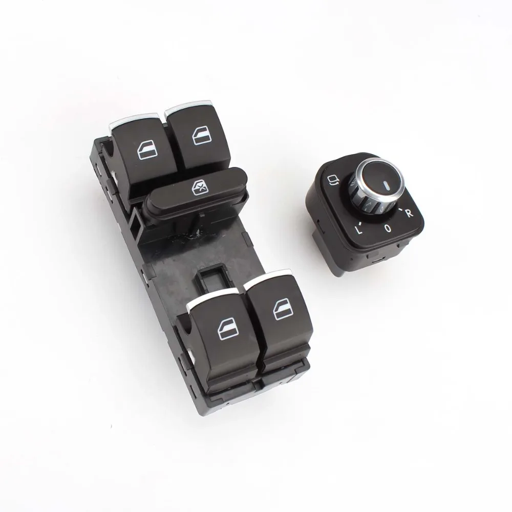 

New Master Electric Power Window Rearview Mirror Switch for VW Volkswagen Tiguan Passat Jetta Golf MK5 MK6 GTI 5ND 959 857