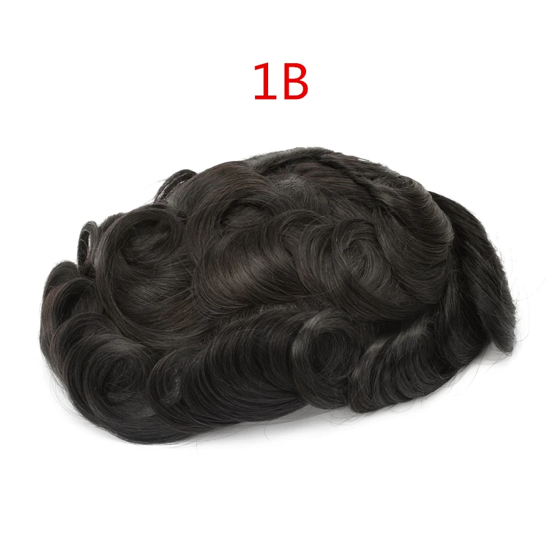 Мужской парик для волос Mirage Toupee 6 дюймов легкая волна средсветильник лучшее