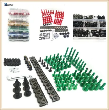 

Motorcycle Accessories Fairing Body Bolts set Kit Fastener Clips Screw Nuts For Kawasaki ER6N VERSYS TRIUMRH DAYTONA 600 650