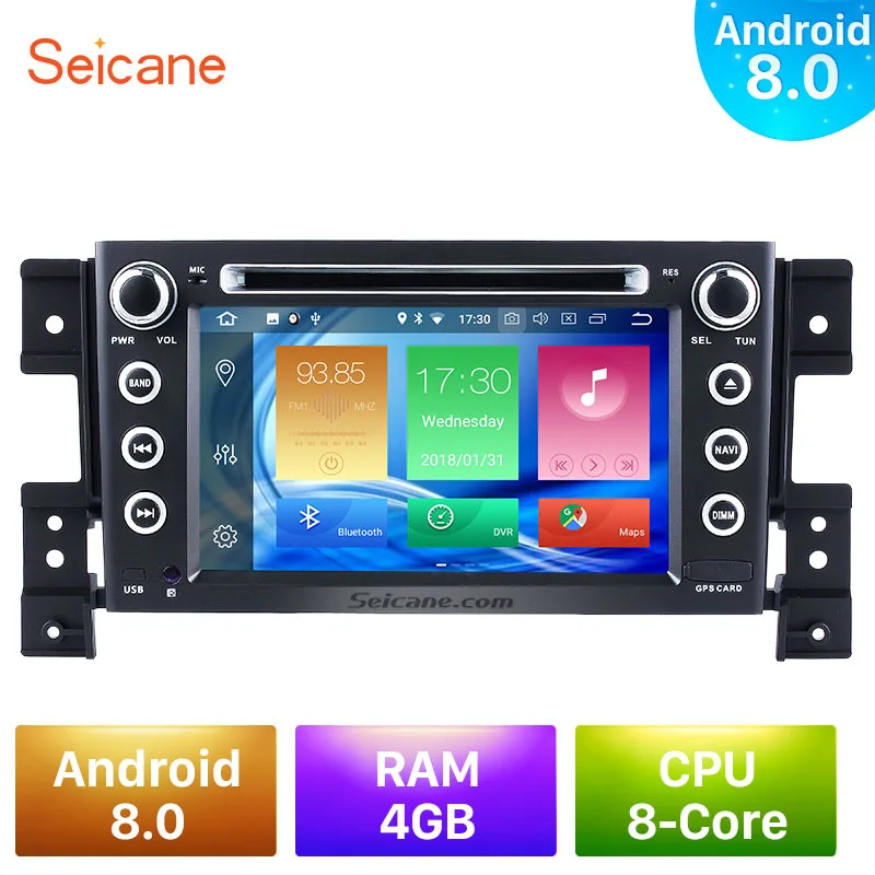 

Seicane Android 8.0 7inch 2Din GPS Navigation System Car Radio Multimedia Player Head Unit For Suzuki Grand Vitara 2005-2013