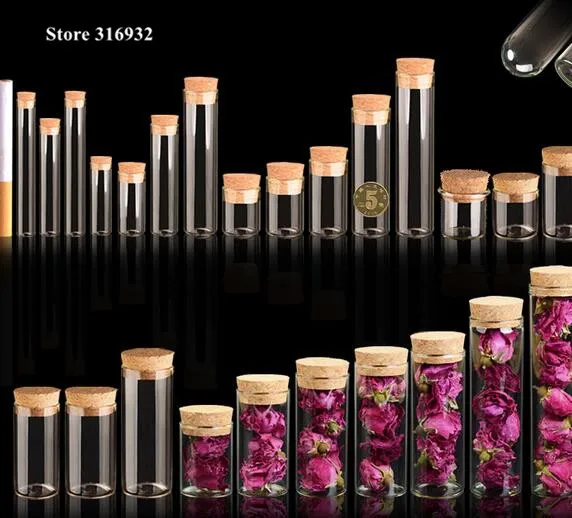 

Hiatema 30ml 35cml 50ml 120ml Lab Glass Test Tube With Cork Stoppers Laboratory School Educational Supplies