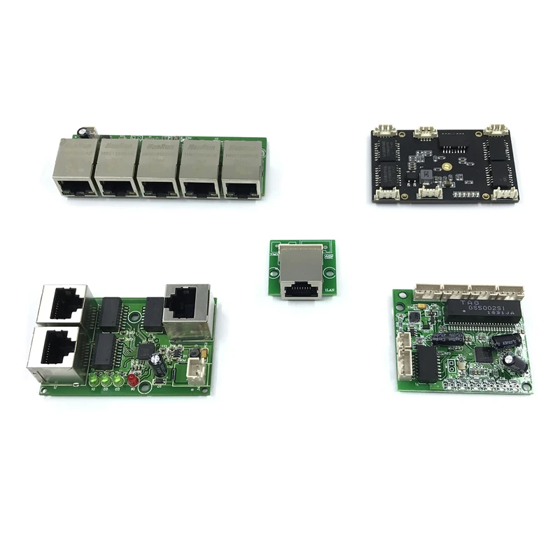 Неуправляемый 3/5 порт 10/100 м промышленный Ethernet коммутатор модуль PCBA плата OEM Авто