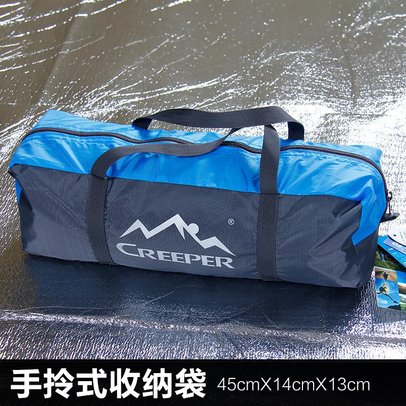 Creeper Single double tent Outdoor water repellent riding one person account Ultralight four season aluminum pole tent  