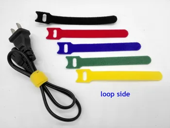 

140pcs 120*12mm mix color Magic Nylon Reusable Cable Ties with Eyelet Hole back to back cable tie nylon strap wrap thin hook tie