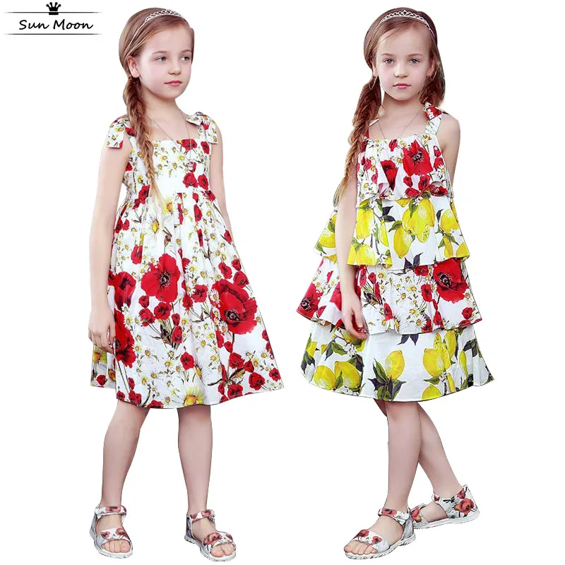 New girls dresses summer 2016 tutu dress kids fashion princess costume ...