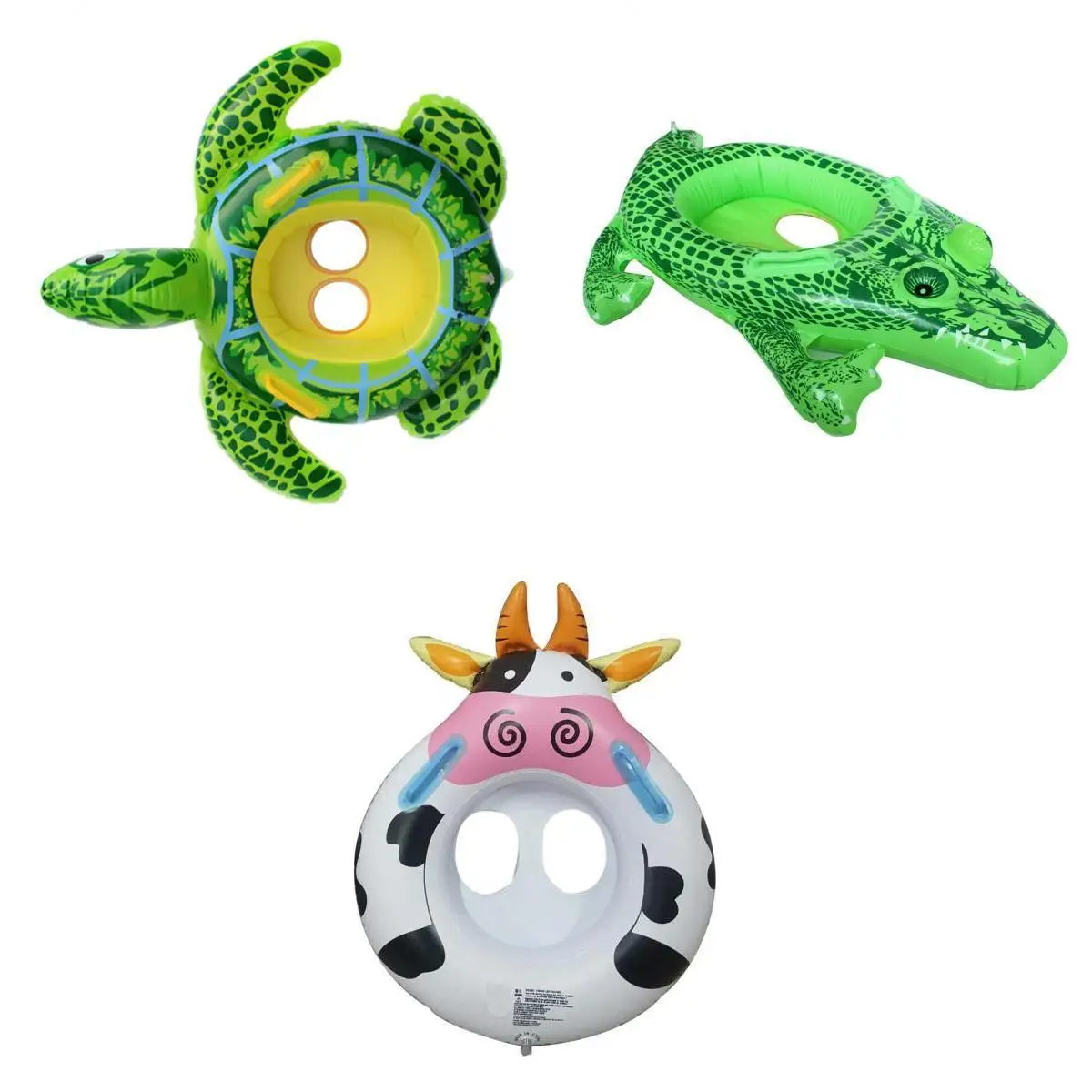 3Pcs Inflatable Swimming Ring Kids Floats Pool Toy Swim Accessories for Toddlers Baby Fun Outdoor Beach Float Ring 80cm