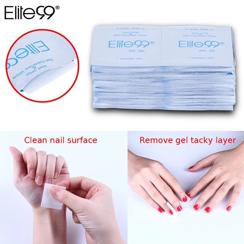 Elite99 гель средство для снятия лака салфетки био Гели Soak Off УФ Гель лак ногтей Лаки