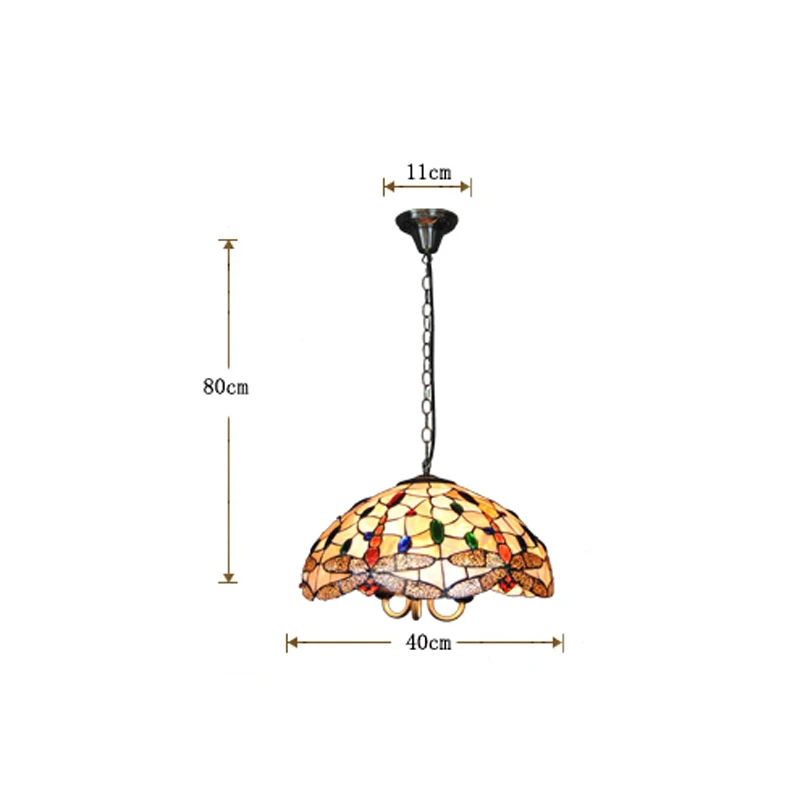 Tiffany Chandelier Lighting Tiffanylampe Vintage Stained Glass Hanging Light Living Room Dragonfly Pattern Lamp Shade 16 Pl809 Lamp Shade Pattern Lamp Shadehanging Lights Aliexpress