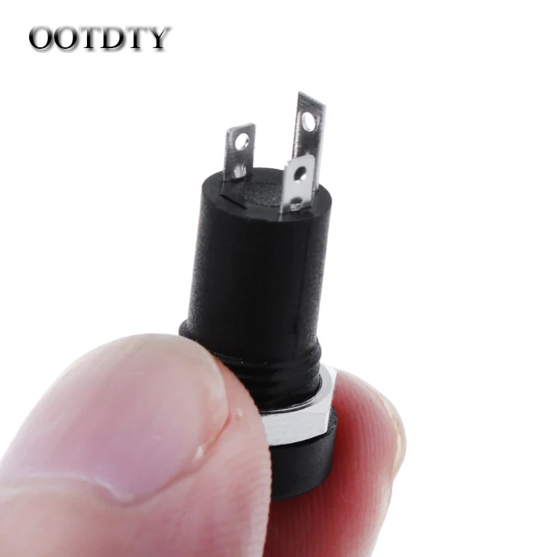

OOTDTY 2X 3.5MM Audio Jack Socket 3 Pole Black Stereo Solder Panel Mount Gold With Nuts dorp shipping