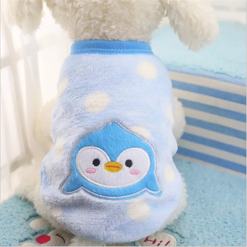 

Warm Pet Dog Clothes Outfit Autumn Winter Soft Cartoon Clothes For Small Dogs clothes chihuahua puppy coat