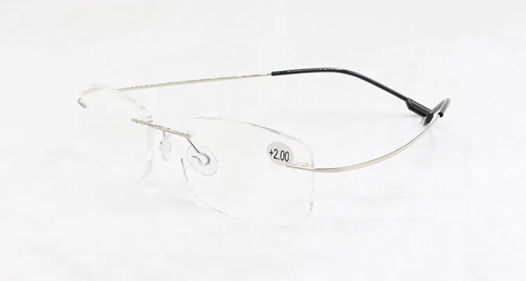BCLEAR, очки для пресбиопии, унисекс, без оправы, с памятью, титановые, гибкие, модные очки для чтения+ 1,0+ 1,5+ 2,0+ 2,5+ 3,0+ 3,5+ 4,0