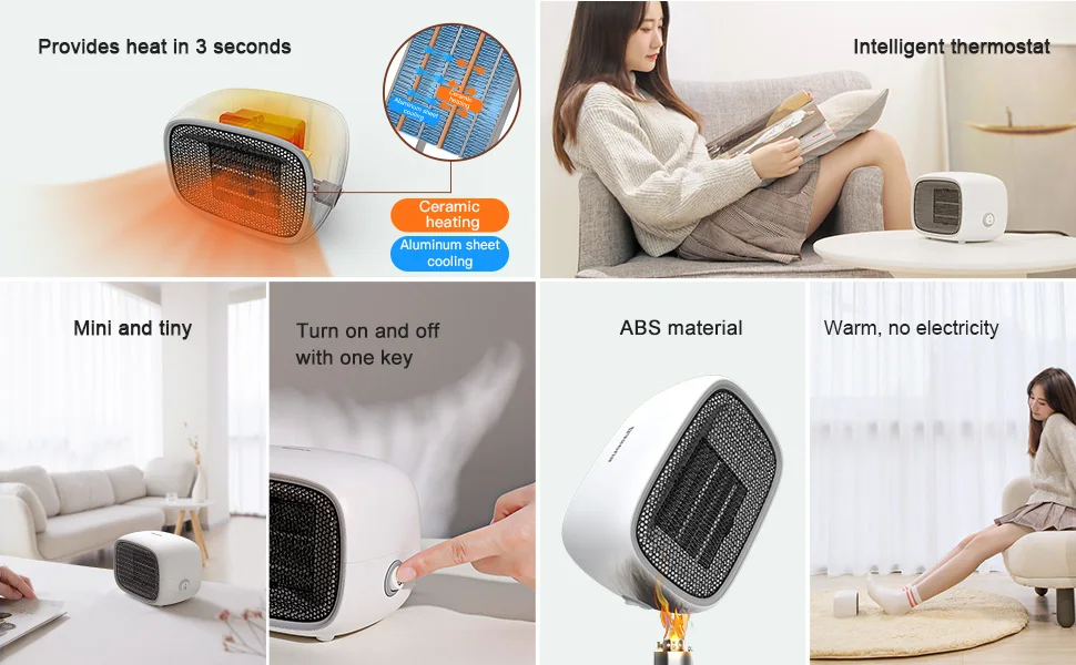 Máy sưởi điện cầm tay Baseus