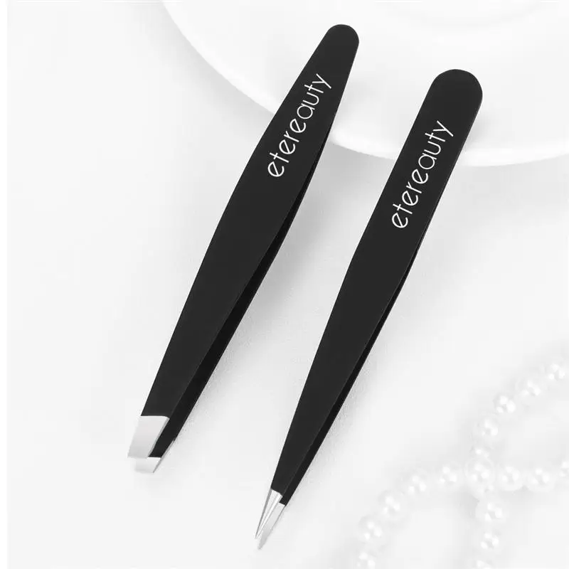 

Stainless Steel Bevel Eyebrow Clip & Eyebrow Clamp Eyebrow Tweezer Cosmetic Tool