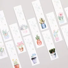 30 шт./кор. Творческий закладки "растения" Маркер канцелярский подарок реалистичные милые Мультяшные закладки офисные школьные принадлежности