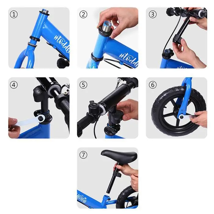 Discount Baby Balance Bikes Bicycle Children Walker No Foot Pedal Toddler Bike Child Balance Bike Kit for 3~6 Years bisiklet Scooter 3