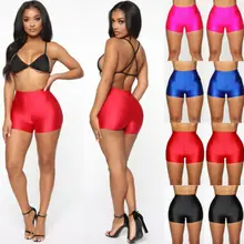 Женские шорты с высокой талией для йоги, фитнеса, тренировок, бега, велоспорта, мягкие эластичные леггинсы, хлопок, спандекс для тренировок, йоги, Новинка