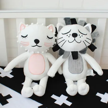 

Baby Pillow Kids Stuffed Toys Girls Boys Lion Cat Dolls Children Room Decoration Coshion Infant Photography Props Baby Bedding