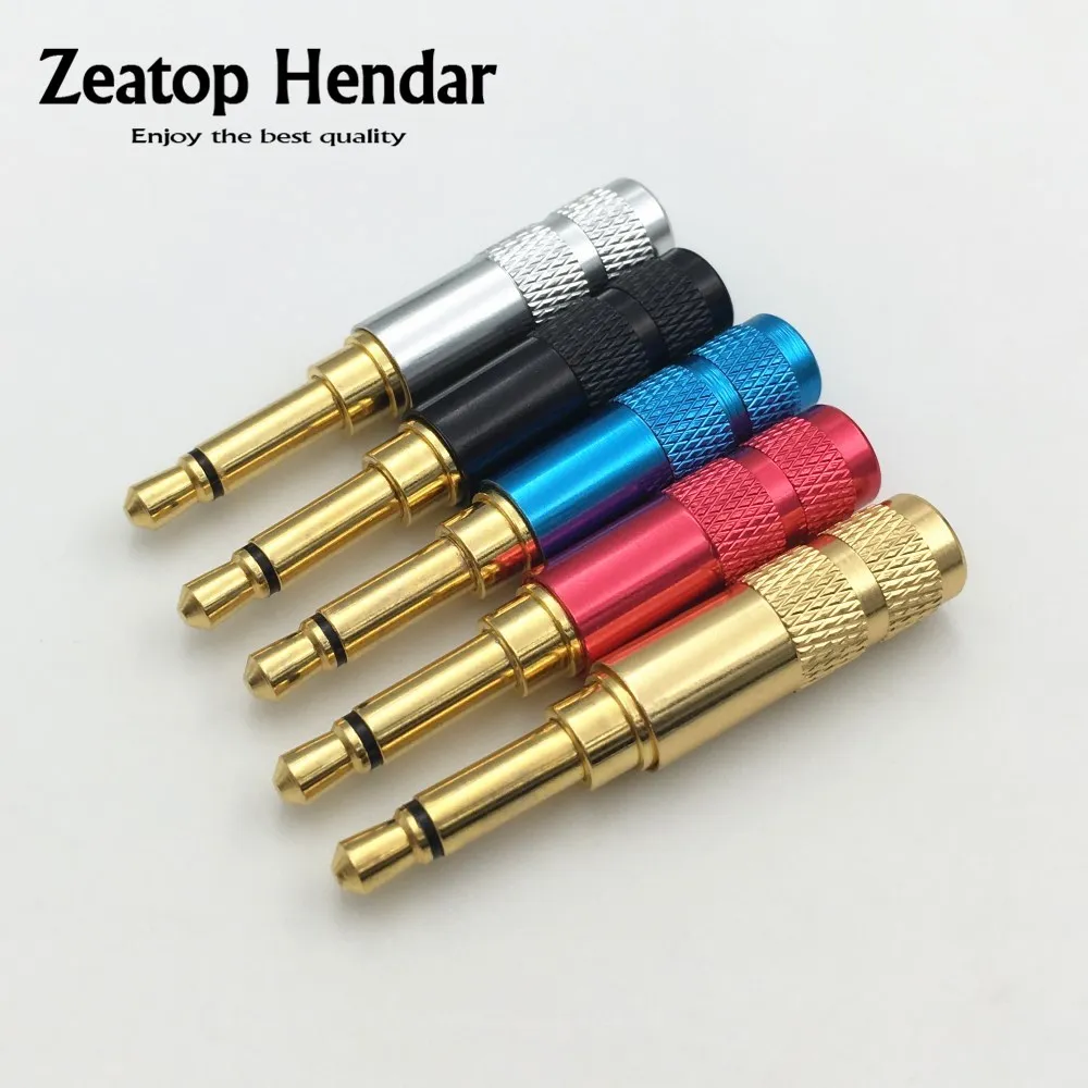 

4Pcs New Mini 3.5mm 2 Pole Mono Male Audio Plug with Clip Jack 3.5 Jack for Repairing Headphone DIY Connector