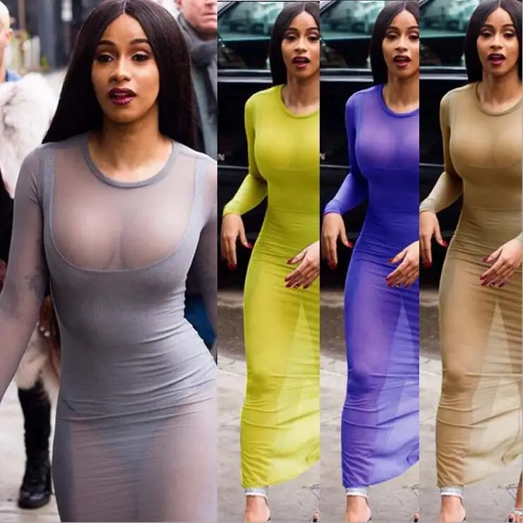 S XXL 4 цвета Сетчатое платье новинка 2019 модные женские вечерние Клубные