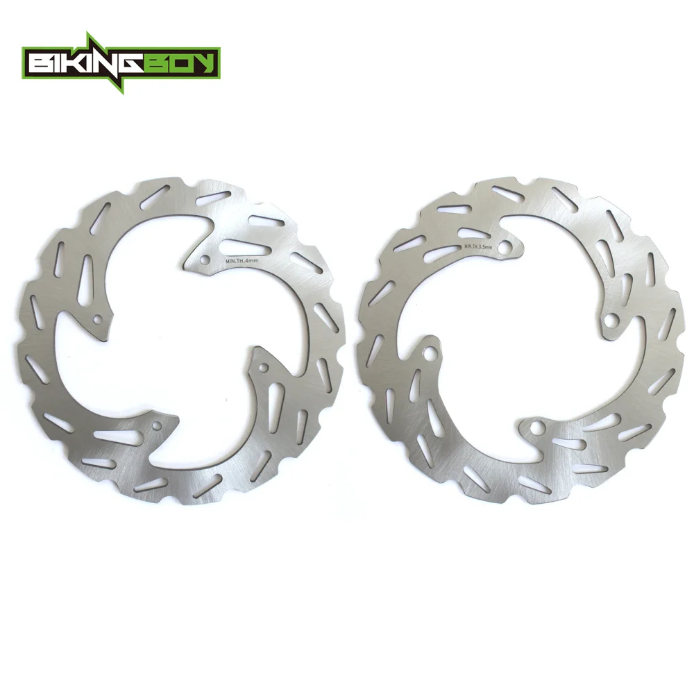 BIKINGBOY Передние Задние тормозные диски роторы для Kawasaki KX 125 250 06 07 08 KX250F KX450F KXF F 18 17 16