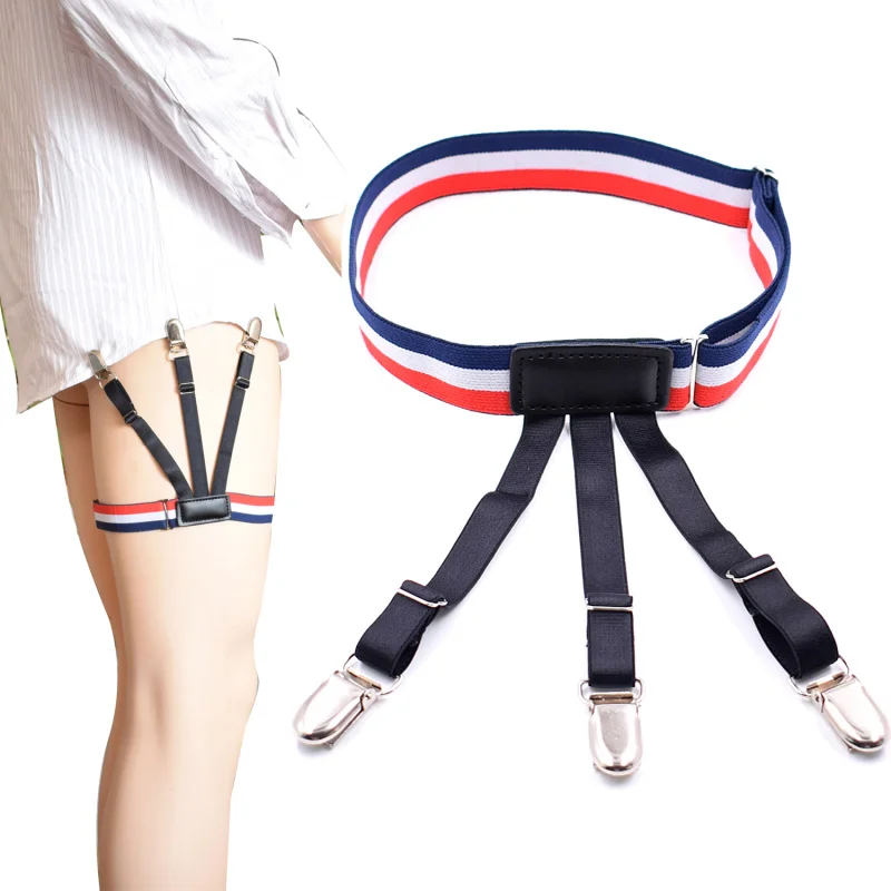 Sock Holder Shirt Stays Holder Man's Leg Suspenders Fashion Shirt