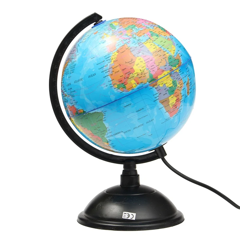led world map worldterrestrial globe rotating map earth geography