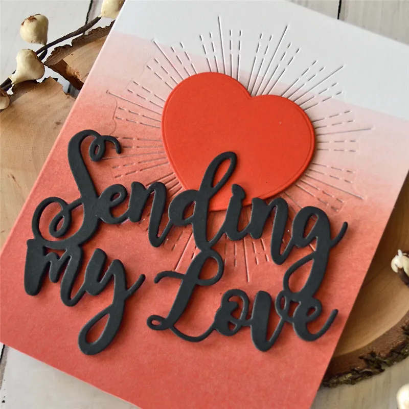 

Naifumodo 1 Pcs/lot Metal Cutting Dies Scrapbooking For Card Making DIY Embossing Cuts New Craft Heart-shaped Divergence Element