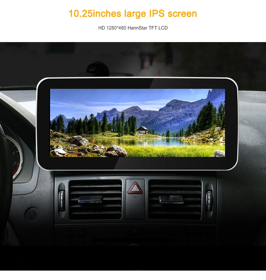 Discount Koason10.25inch Android 8.1 Car Multimedia player audio stereo GPS Navigation for Mercedes Benz C Class W204 S204/CLK 2008-2010 4
