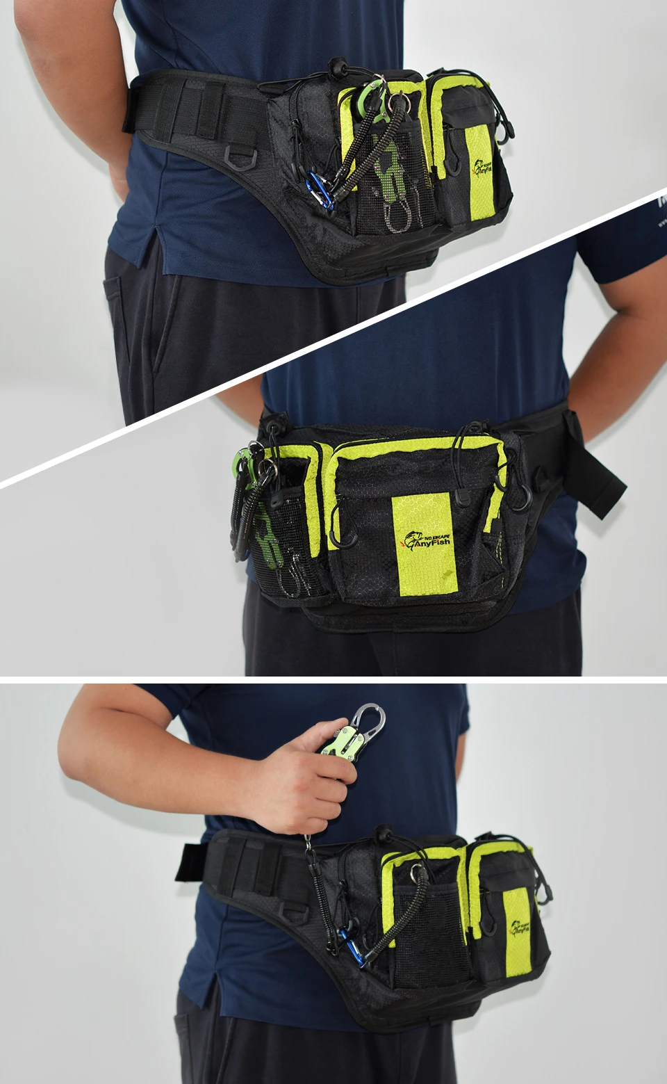 Bolsa de Isca de Pesca Bolsa de Pesca Bolsas para Acessório Ferramenta de Pesca Bolsa Peche Anyfish Grande Capacidade Multifuncional Carretel Enfrentar 6 High Quality Esporte e Lazer