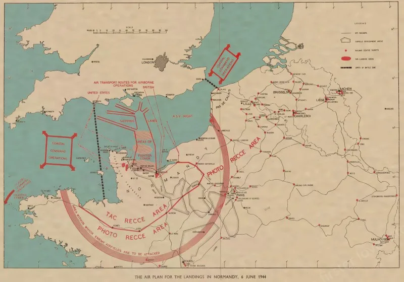Высадка союзников в нормандии карта