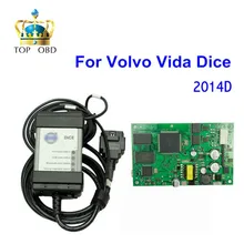Лучшее Качество Для Volvo Vida Dice 2014D Полный Чип OBD2 Диагностический инструмент Vida Dice Pro Для Volvo С Зеленым ПЕЧАТНОЙ ПЛАТЫ Бесплатный корабль