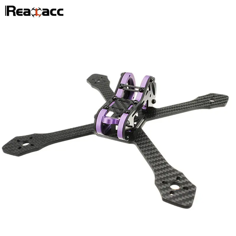 Original Realacc Purple215 215mm 4mm Arm Thickness Carbon Fiber Frame Kit For RC Multirotor Quadcopter Camera